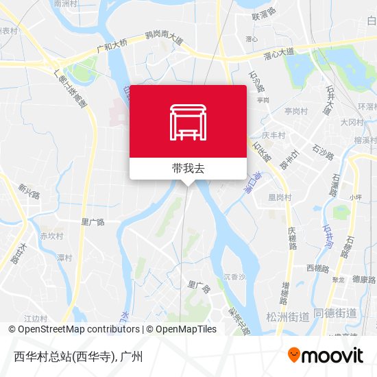 西华村总站(西华寺)地图