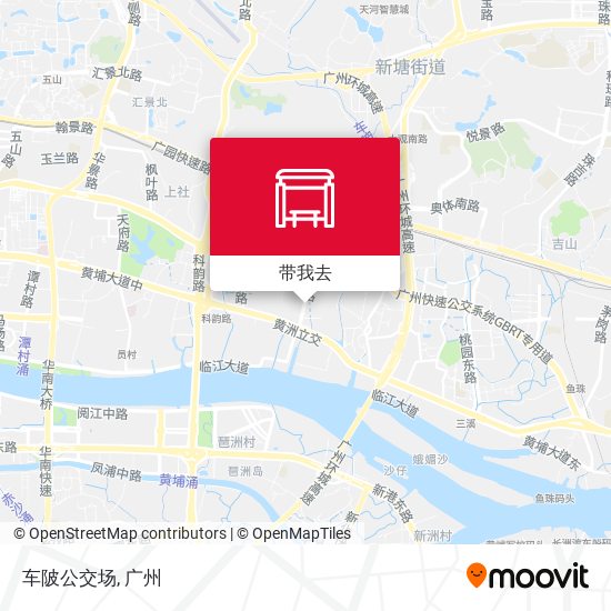 车陂公交场地图
