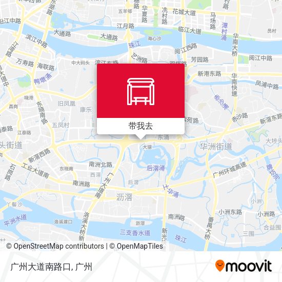 广州大道南路口地图