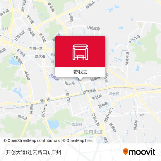 开创大道(连云路口)地图