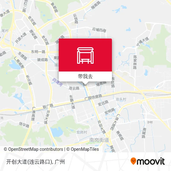 开创大道(连云路口)地图