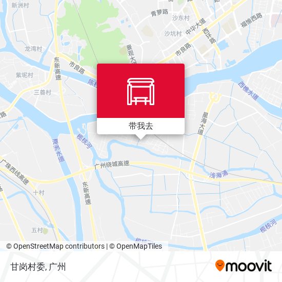 甘岗村委地图