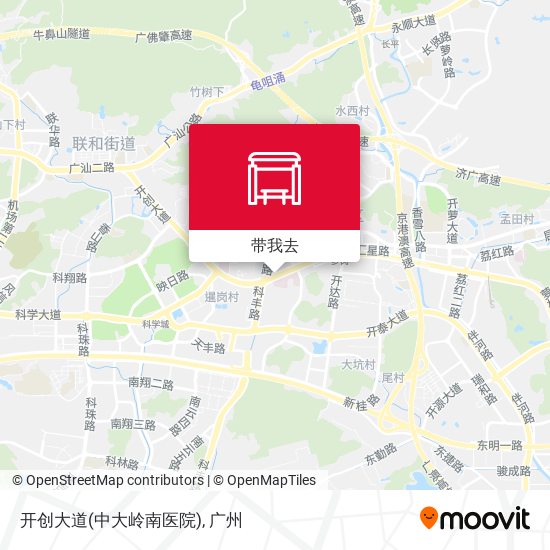 开创大道(中大岭南医院)地图