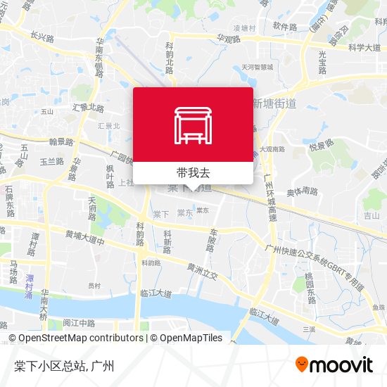 棠下小区总站地图