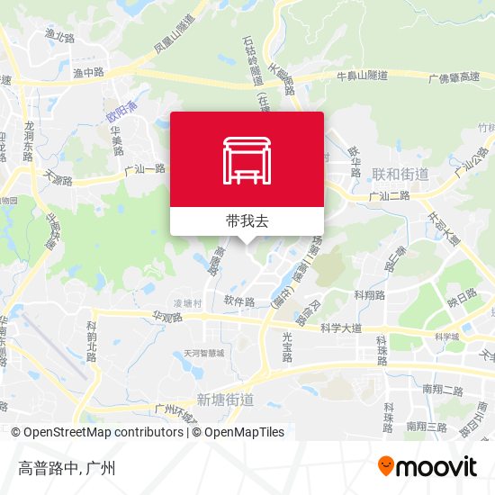 高普路中地图