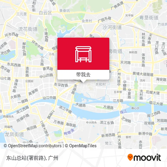 东山总站(署前路)地图