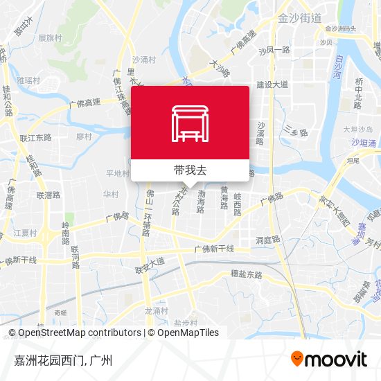 嘉洲花园西门地图