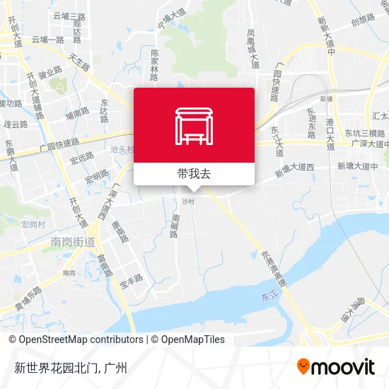 新世界花园北门地图