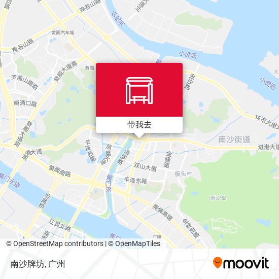 南沙牌坊地图