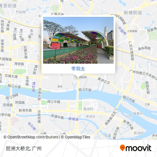 琶洲大桥北地图