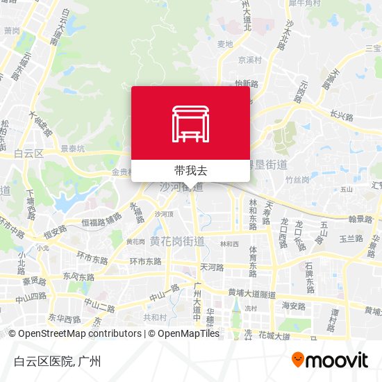 白云区医院地图