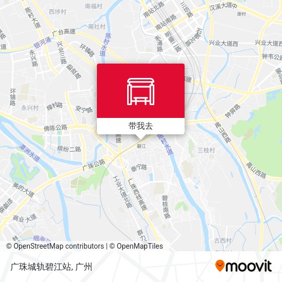 广珠城轨碧江站地图