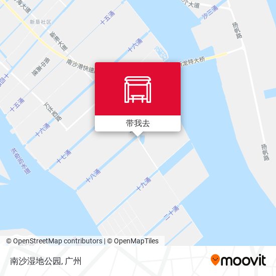 南沙湿地公园地图