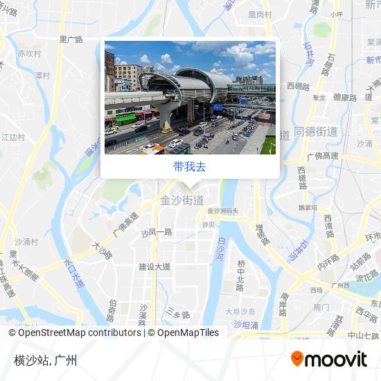 横沙站地图
