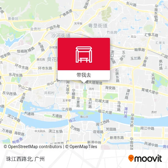 珠江西路北地图