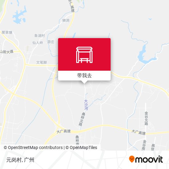 元岗村地图