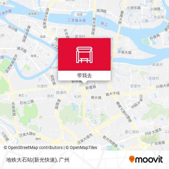 地铁大石站(新光快速)地图