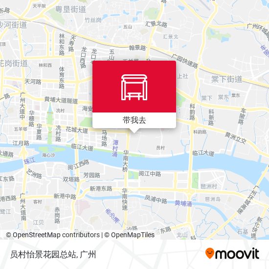 员村怡景花园总站地图
