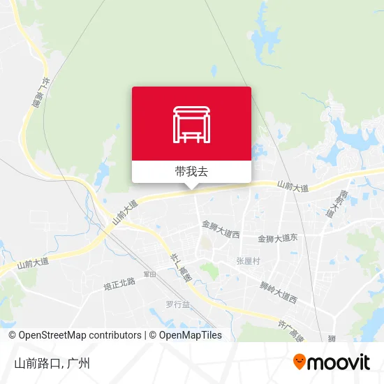 山前路口地图