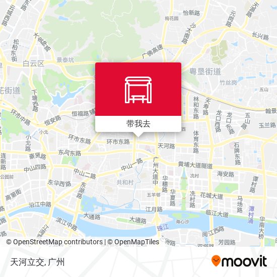 天河立交地图