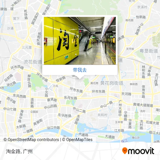 淘金路地图
