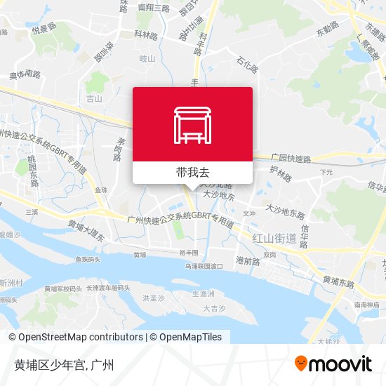 黄埔区少年宫地图