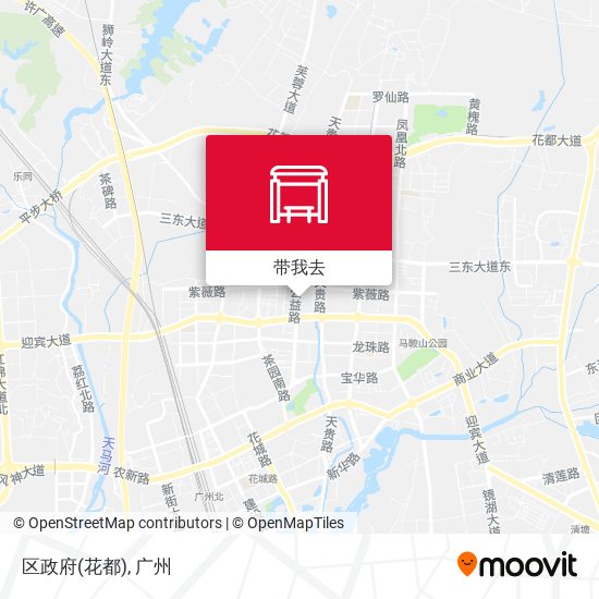 区政府(花都)地图