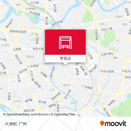 大洲村地图