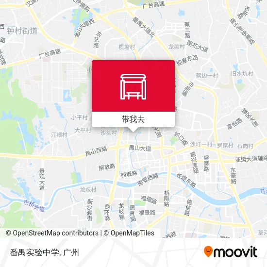 番禺实验中学地图