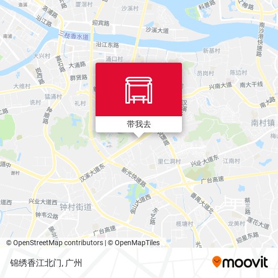 锦绣香江北门地图