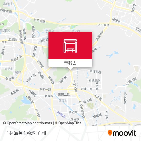 广州海关车检场地图