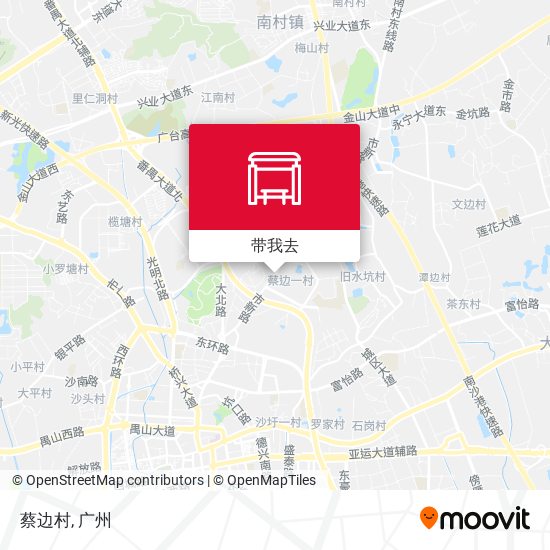 蔡边村地图