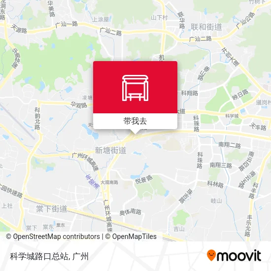 科学城路口总站地图