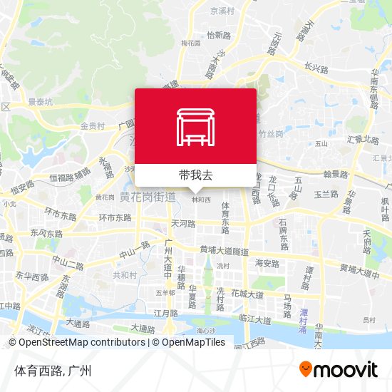 体育西路地图