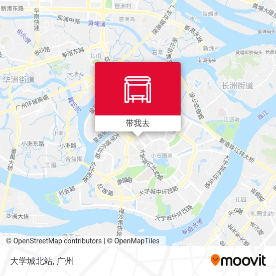 大学城北站地图