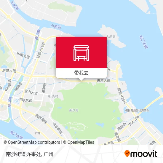 南沙街道办事处地图