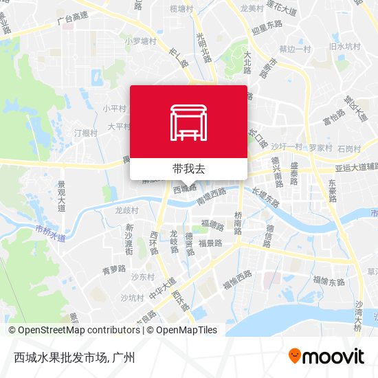 西城水果批发市场地图