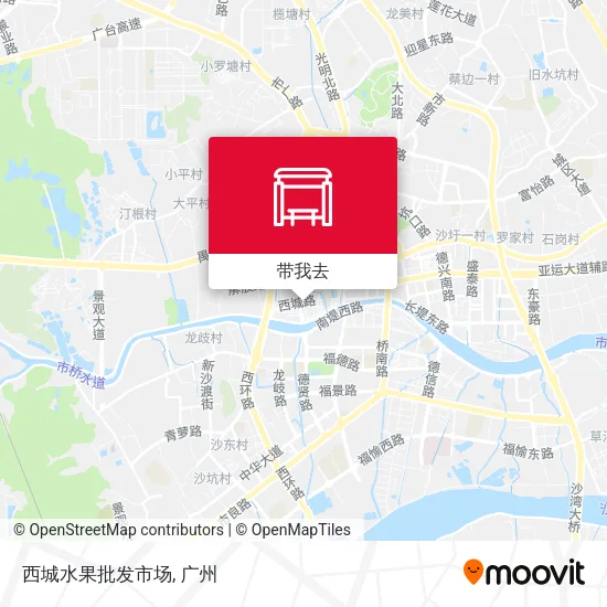 西城水果批发市场地图