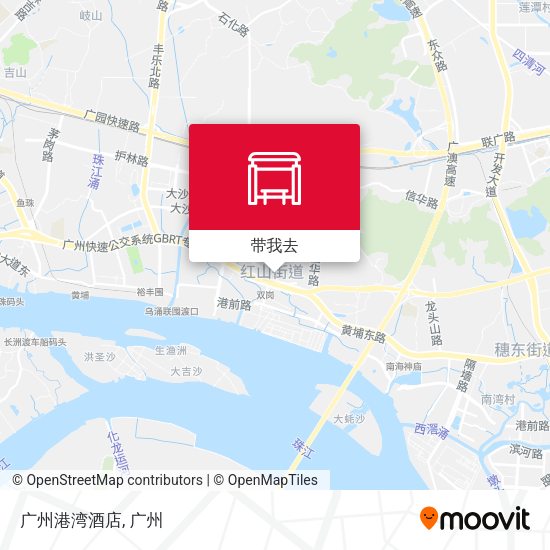 广州港湾酒店地图