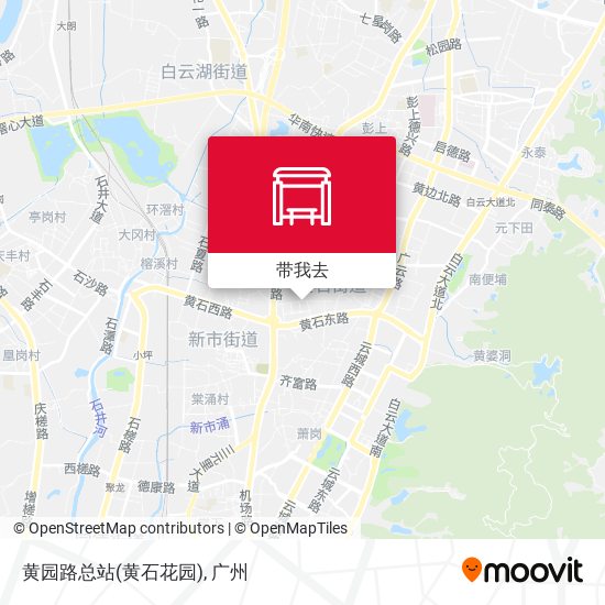 黄园路总站(黄石花园)地图