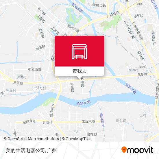 美的生活电器公司地图