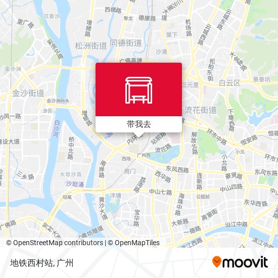 地铁西村站地图