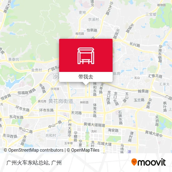 广州火车东站总站地图
