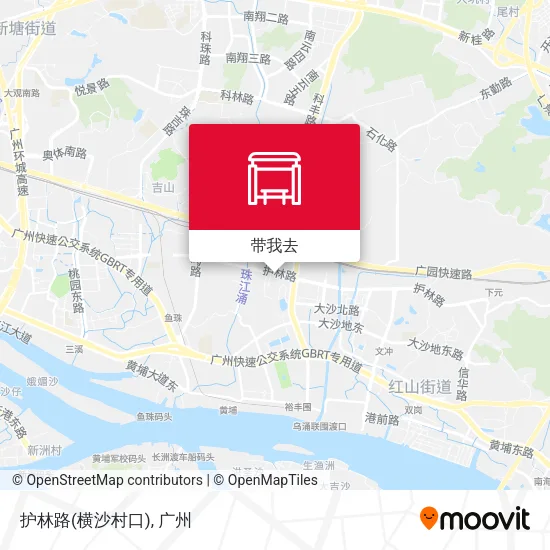护林路(横沙村口)地图