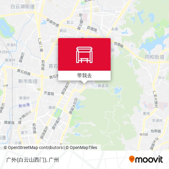 广外(白云山西门)地图
