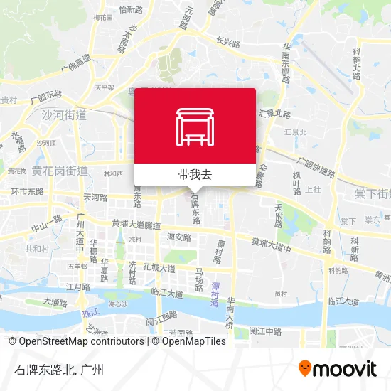 石牌东路北地图