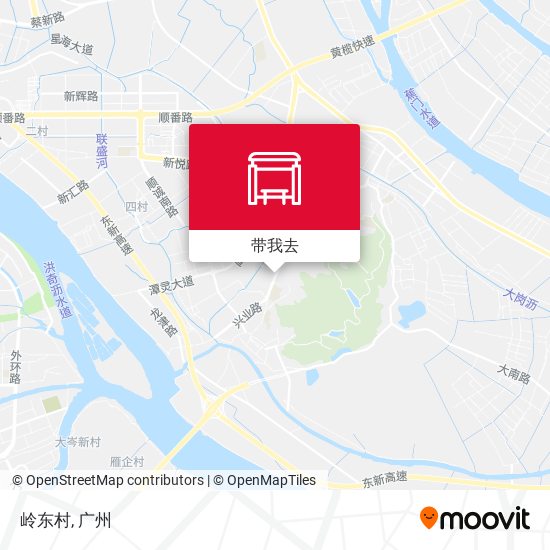 岭东村地图