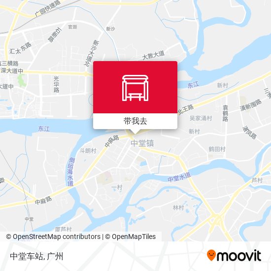 中堂车站地图