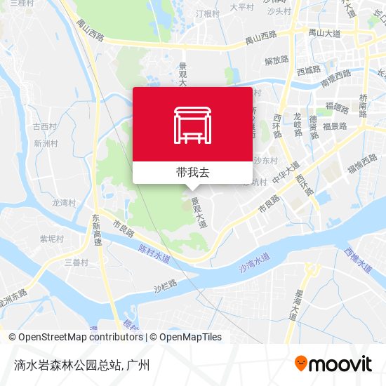 滴水岩森林公园总站地图