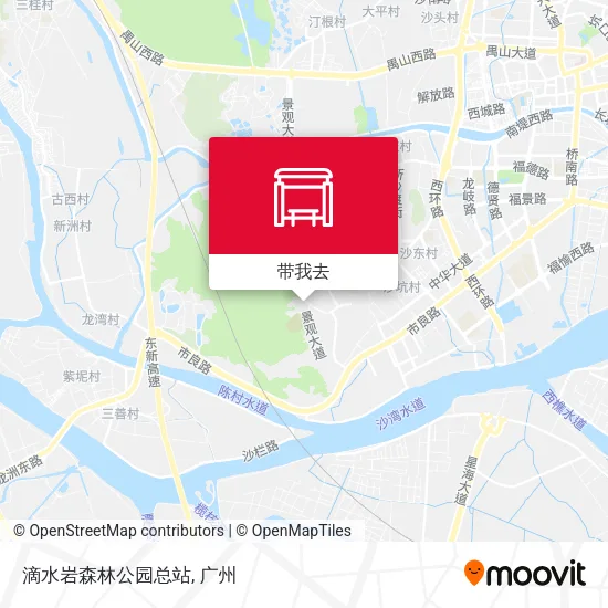 滴水岩森林公园总站地图